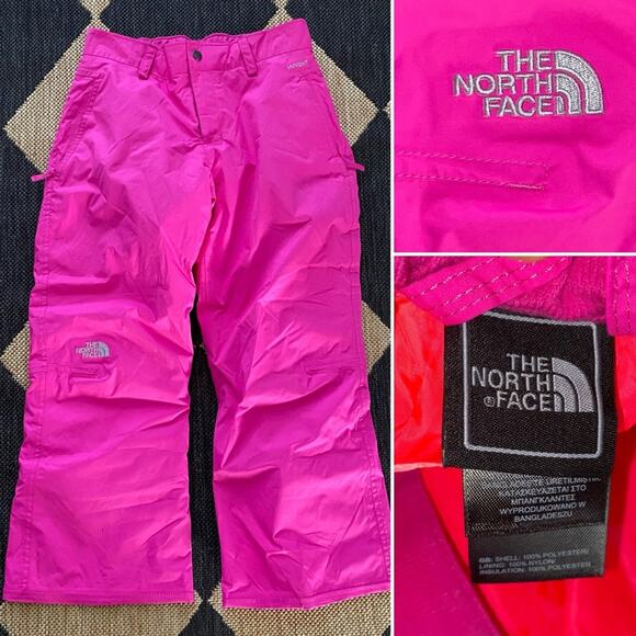 The North Face Neon Pink Girls Snow Pants (size 14/16 LG) - Picture 1 of 14